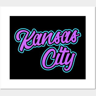 Vintage Kansas City Purple Script For KCMO Locals Posters and Art